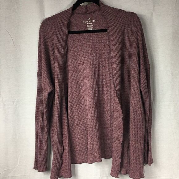 American Eagle Small Soft Sexy Plush purple shrug - Picture 1 of 6